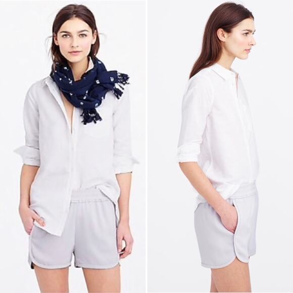 J Crew Crepe Pull-On Shorts Navy Blue Pockets B8690 - Picture 7 of 8